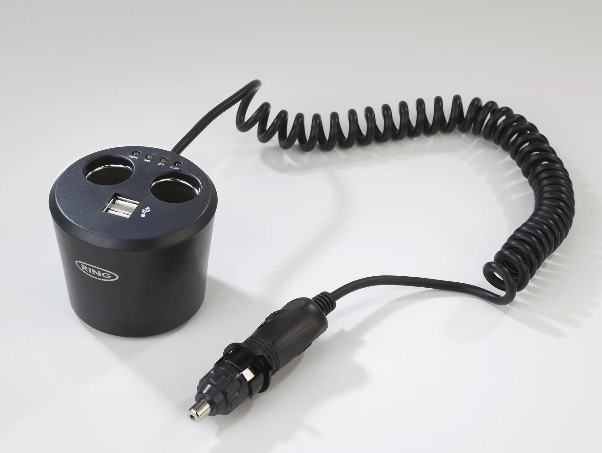KFZ Multisteckdose mit USB Doppelanschluss, 12 Volt - 0