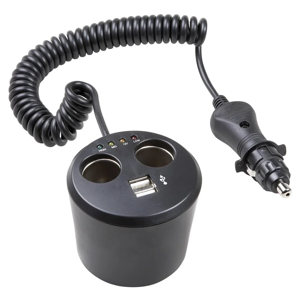 KFZ Multisteckdose mit USB Doppelanschluss, 12 Volt - 2