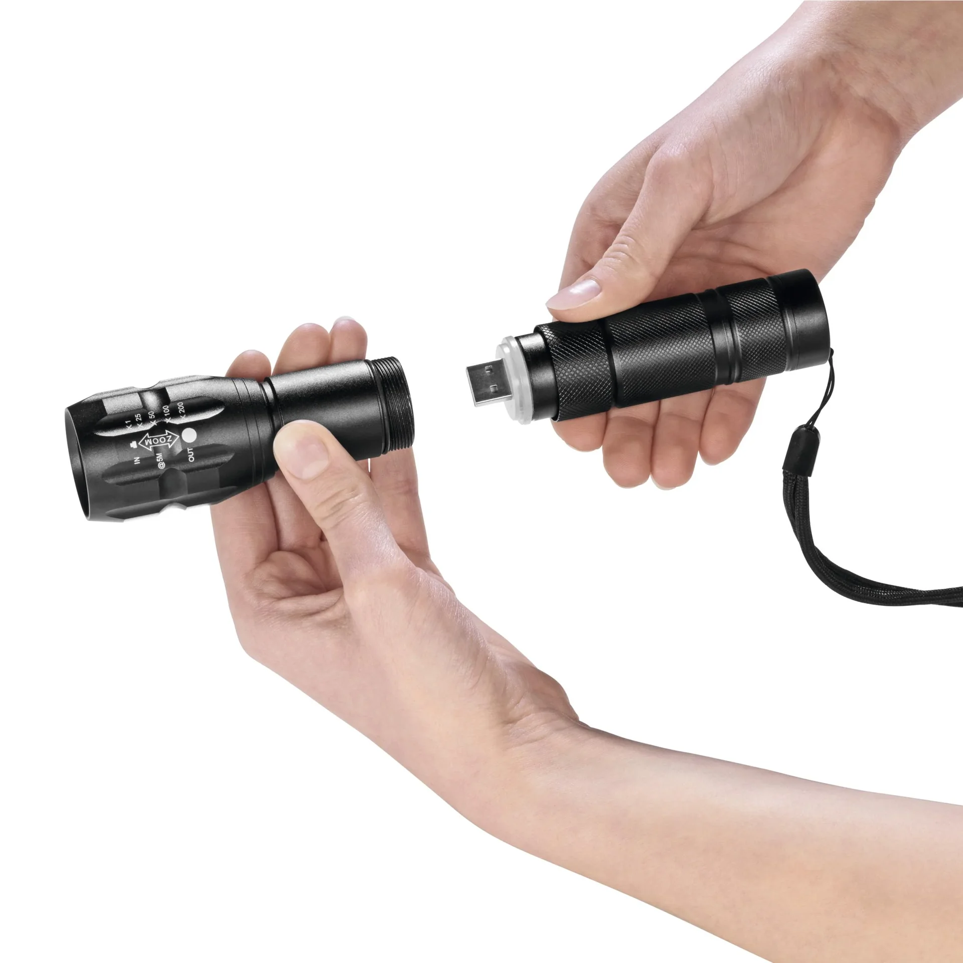 Power- Taschenlampe 3,7 V - 6