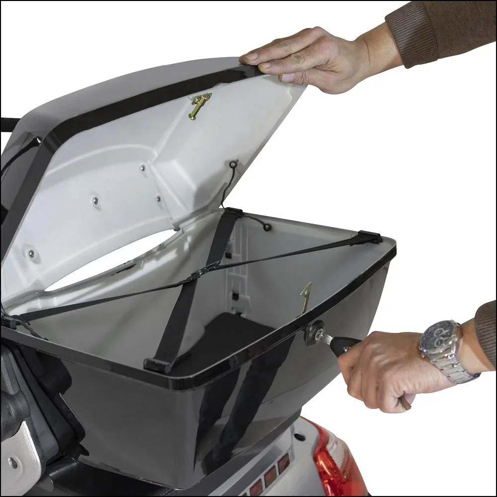 3-Rad E-Mobil Bologna 25 km/h silber inklusive Wind- und Wetterschutz - 5