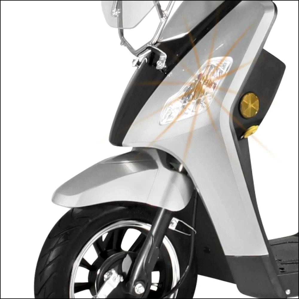 3-Rad E-Mobil Bologna 25 km/h silber inklusive Wind- und Wetterschutz - 7