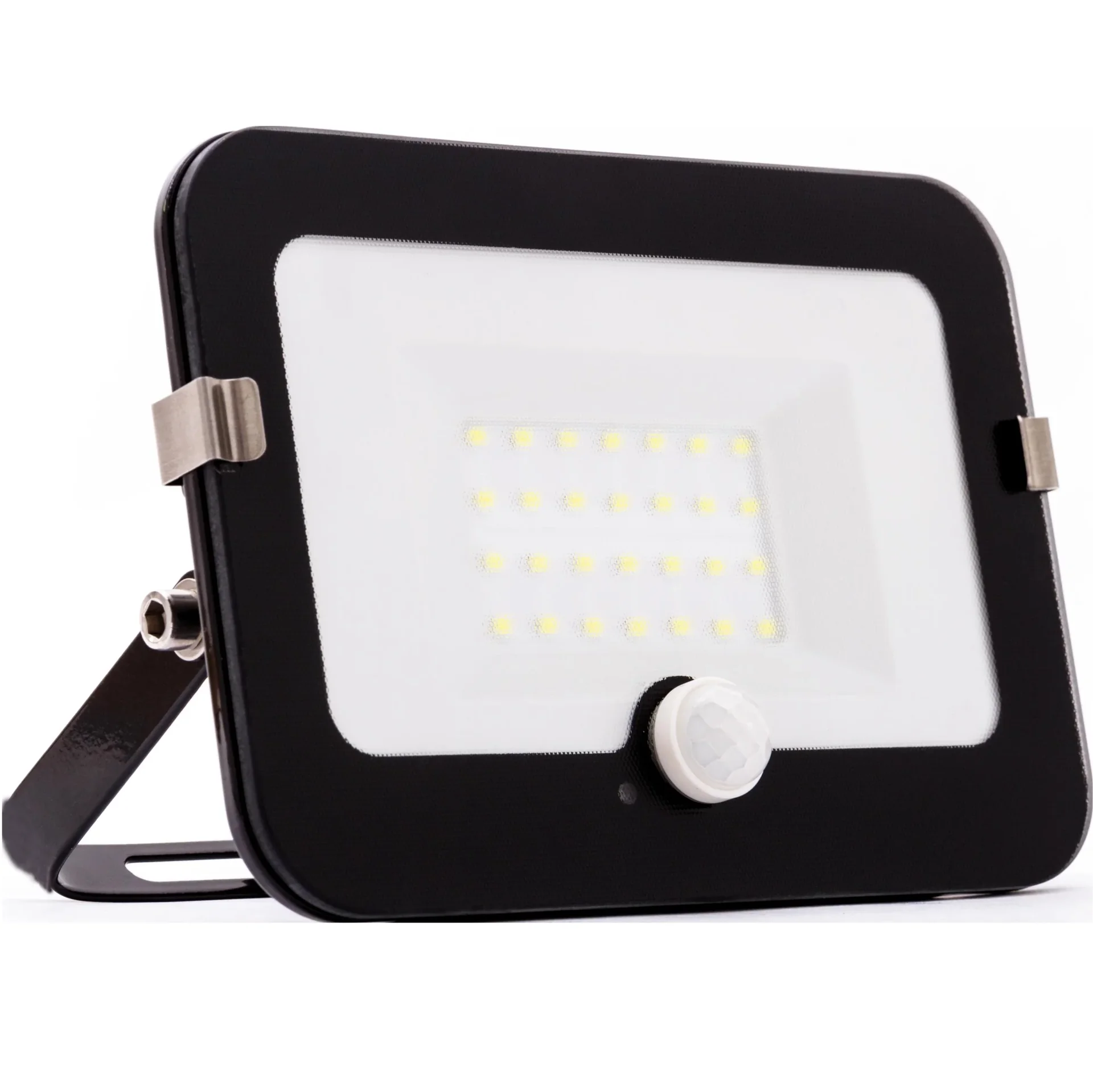 LED-Fluter mit Bewegungsmelder, 30 Watt, IP44, 195 x 140 x 36 mm - 0