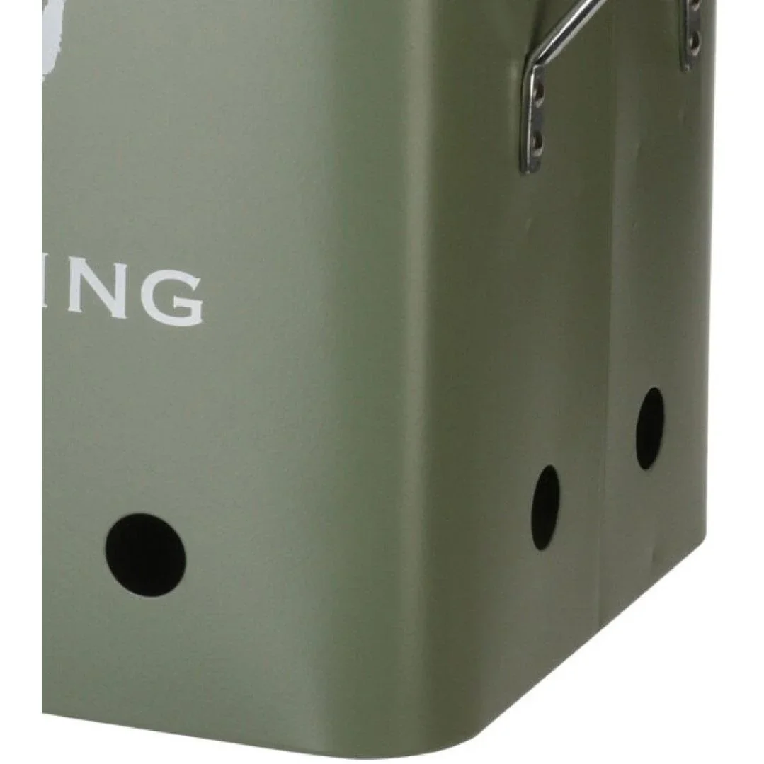 Grill King Holzkohlegrill Rechteckig - Mattgrün - 32x20x20 cm - 1