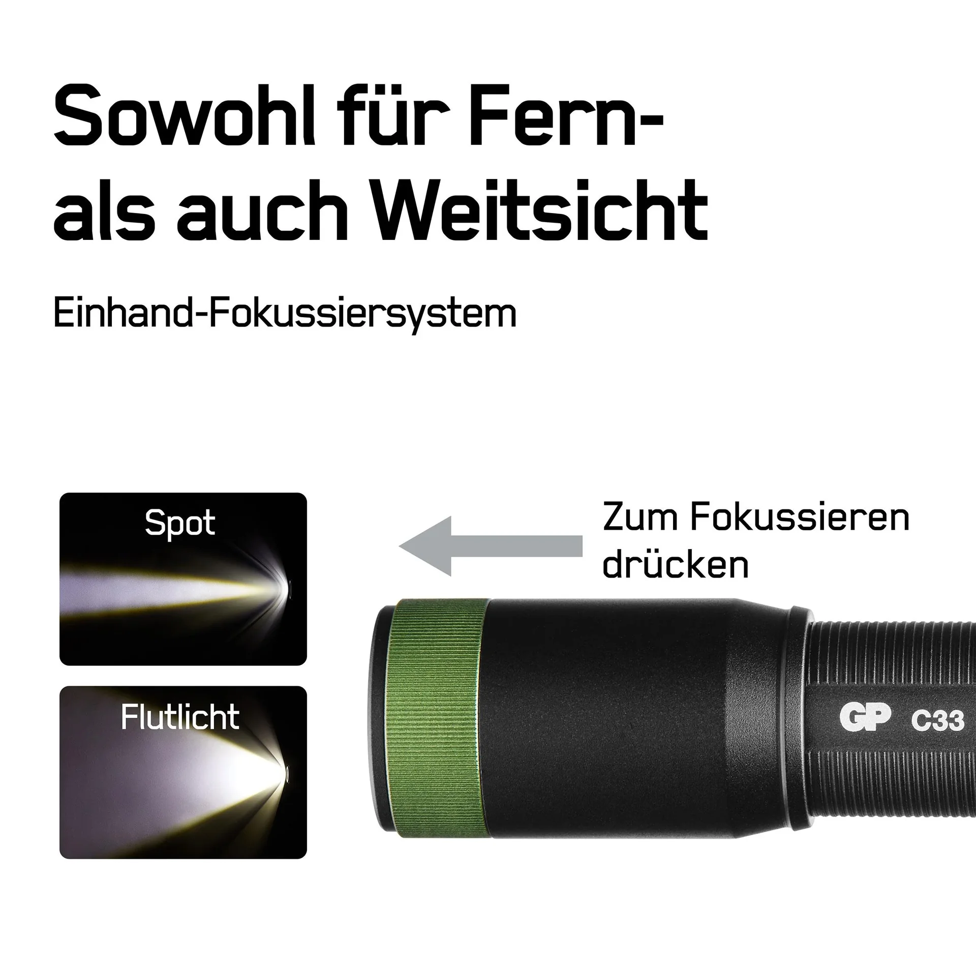 DISCOVERY Clip Arbeitsleuchte mit zusätzlicher, seitlicher COB Lichtleiste und Magnetbefestigung, 180 Lumen, IPX4 - 3