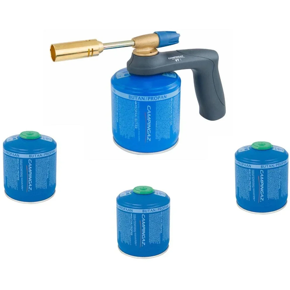 Campingaz VT1 Lötbrenner mit 4 Gasflaschen - 0