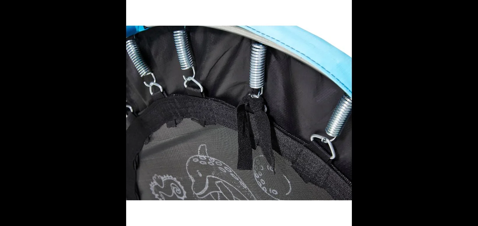 Trampolin Junior Bouncer Meeres-Sound, In- und Outdoor-Trampolin für Kinder, Haltegriff, Durchmesser 81 cm, rund - 6