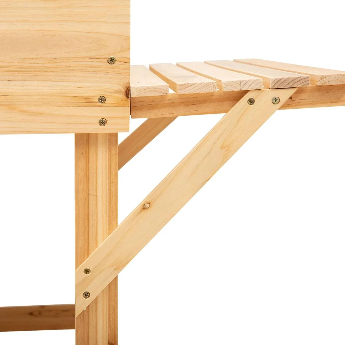 Pflanzkasten mit Ablage natur - 8