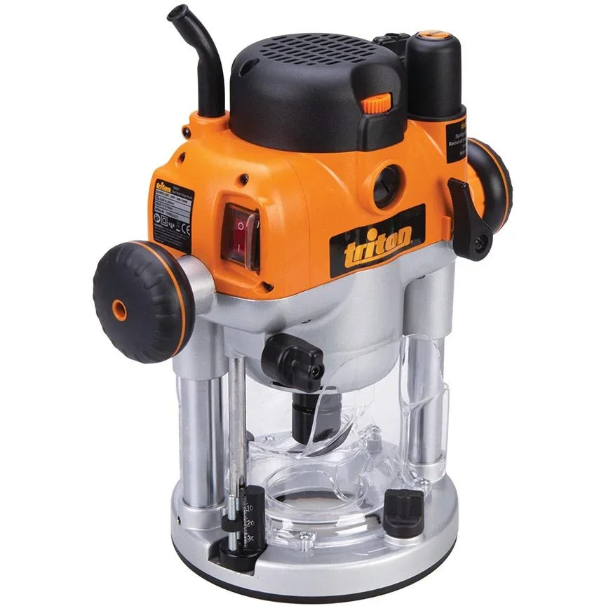 Präzisionsfräse mit Doppelfunktion - 2400 W - Angriffstiefenbereich: 0 - 68 mm - 2