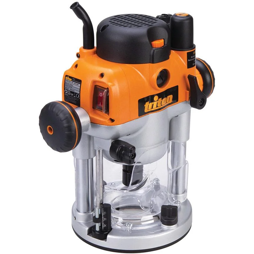 Präzisionsfräse mit Doppelfunktion - 2400 W - Angriffstiefenbereich: 0 - 68 mm - 2