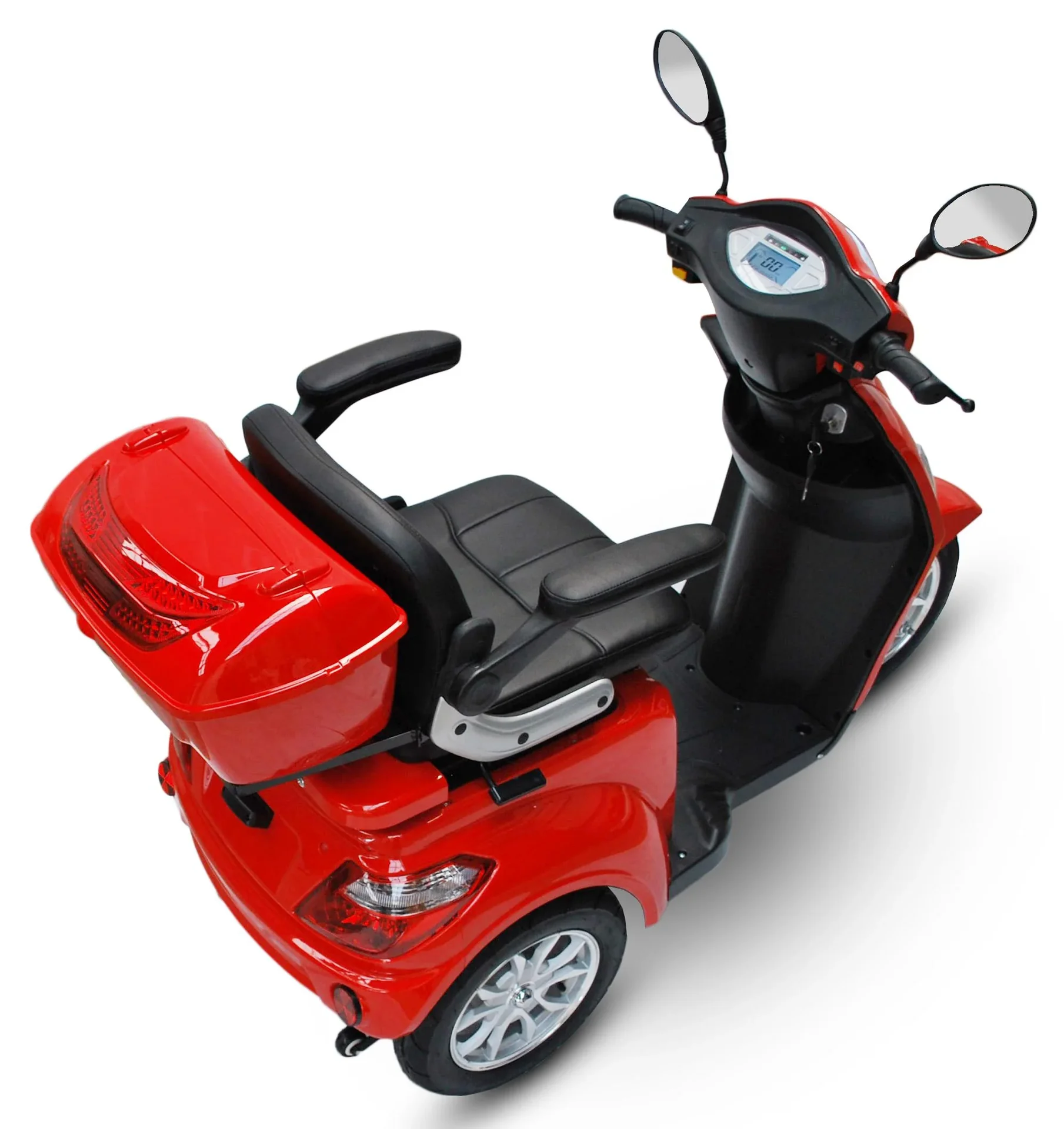 Elektromobil 500 Rot, 15 km/h, Seniorenroller/Seniorenmobil - 1