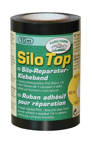 Silo Klebeband, schwarz - 100 mm x 10 m (0,2 mm) - 0