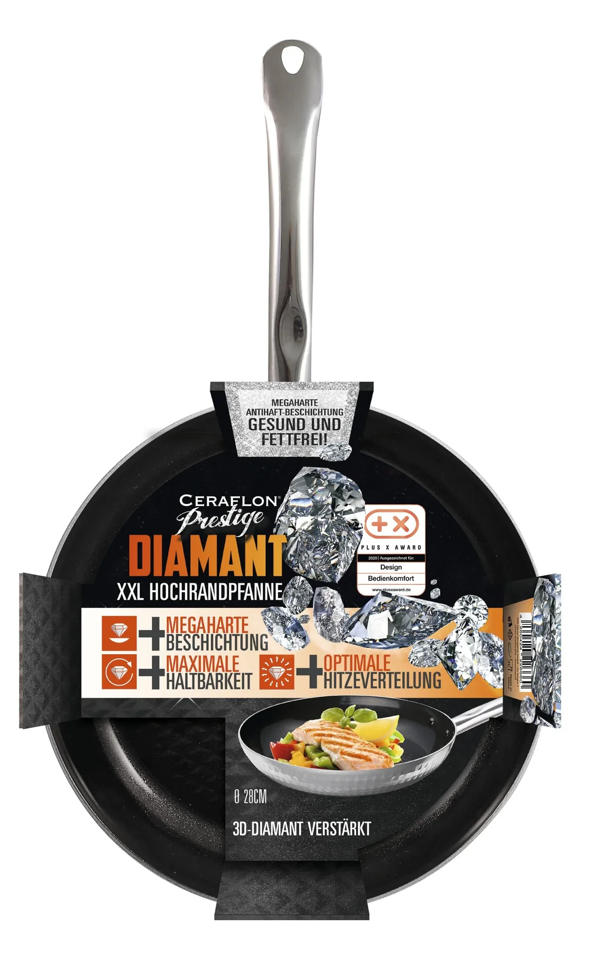 Pfannen-Set, silber, 3-teilig - 1