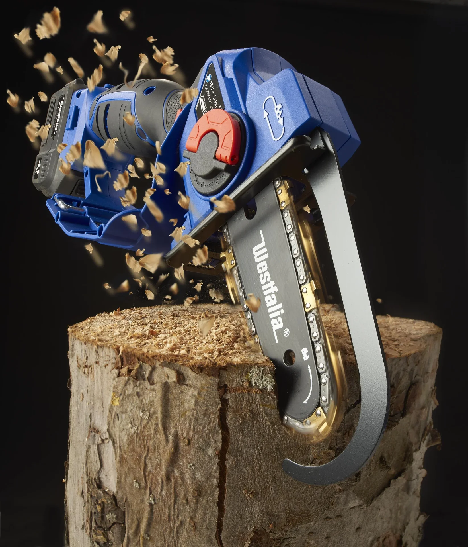 Akku-Einhand-Powersäge "X-SAW II"+Akku 4,0 Ah+Schnellladegerät+Titankette - 7