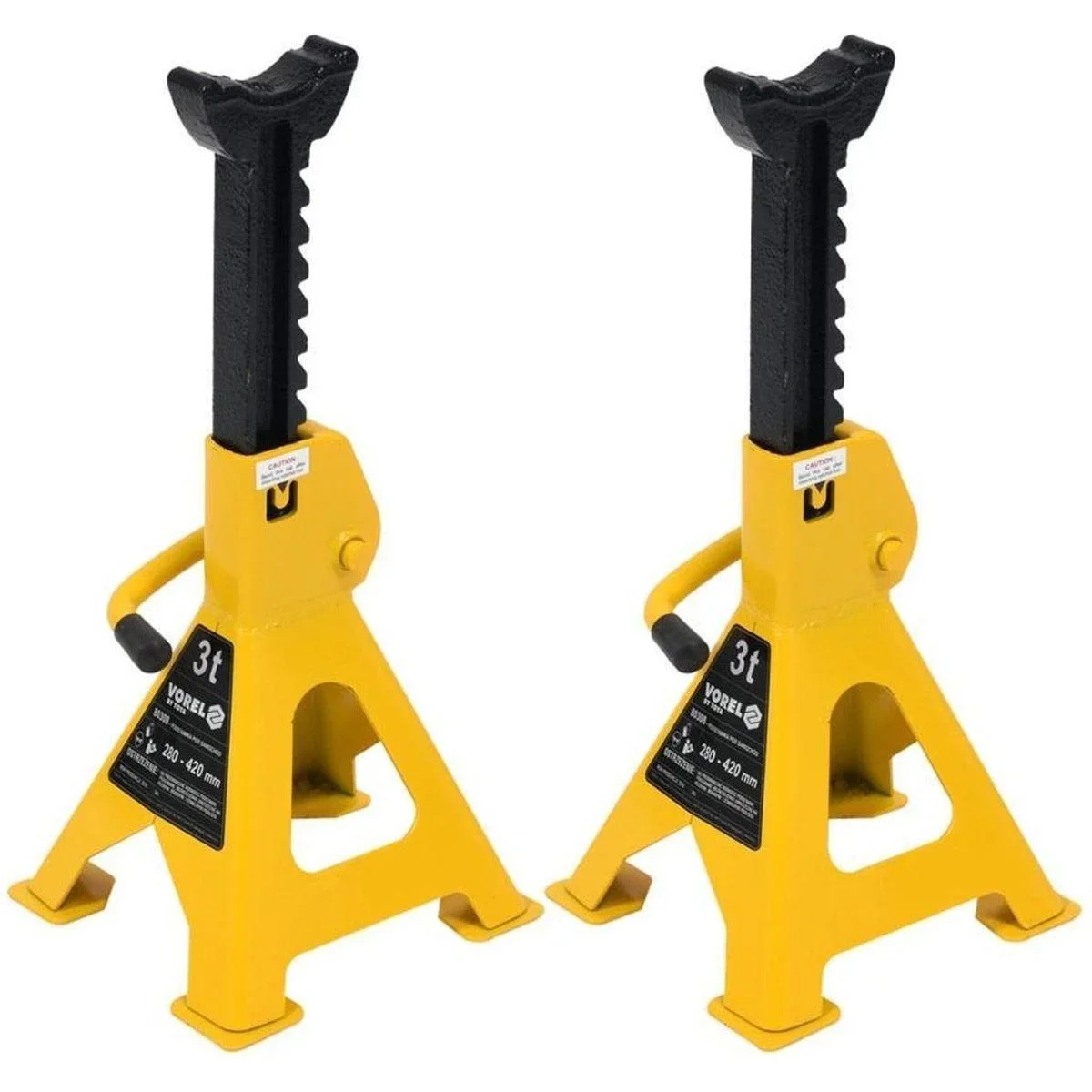 Achsständer 2 Stück - 3 Tonnen Kapazität - 23x20x36 cm - 1