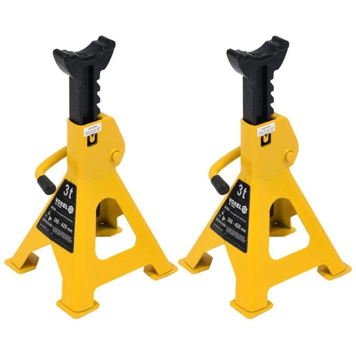 Achsständer 2 Stück - 3 Tonnen Kapazität - 23x20x36 cm - 2