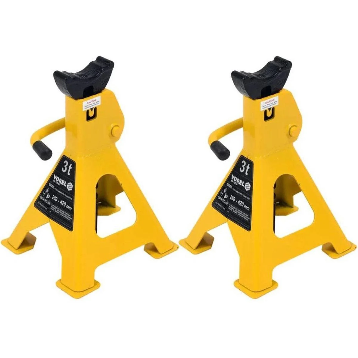 Achsständer 2 Stück - 3 Tonnen Kapazität - 23x20x36 cm - 4