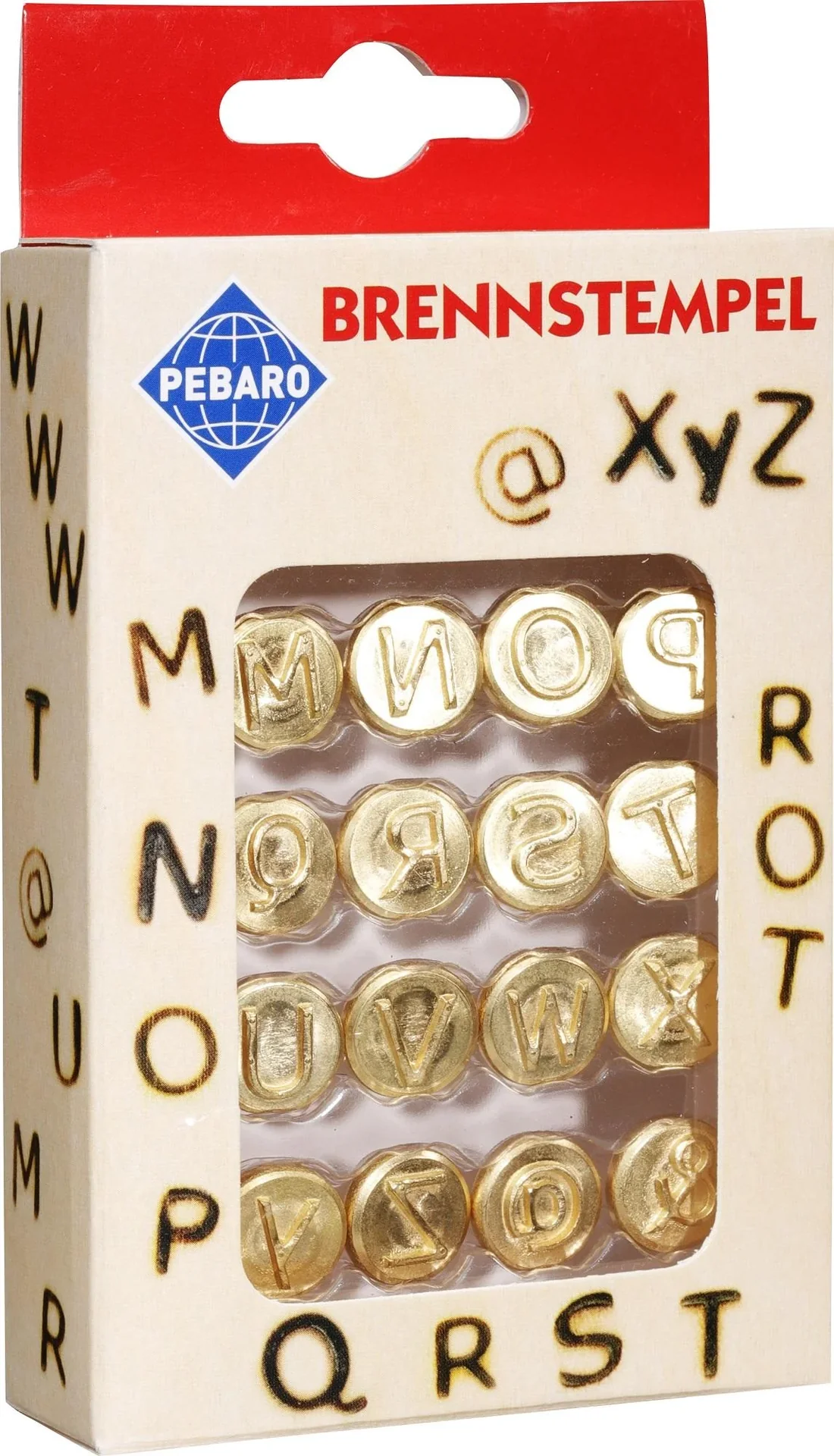 Brandmalstempel Set, Buchstaben M bis Z - 0
