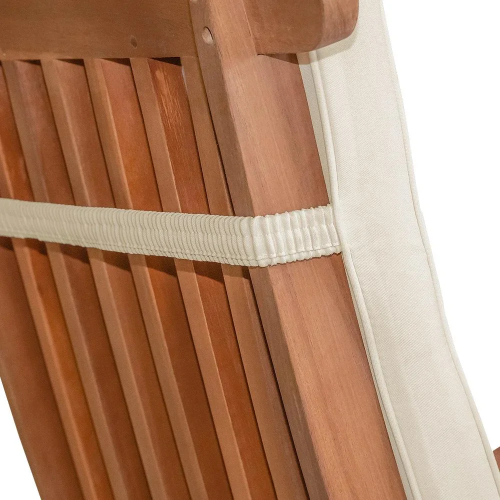 Gartenkissen - Für Liege - Creme - 173x43x6cm - 0