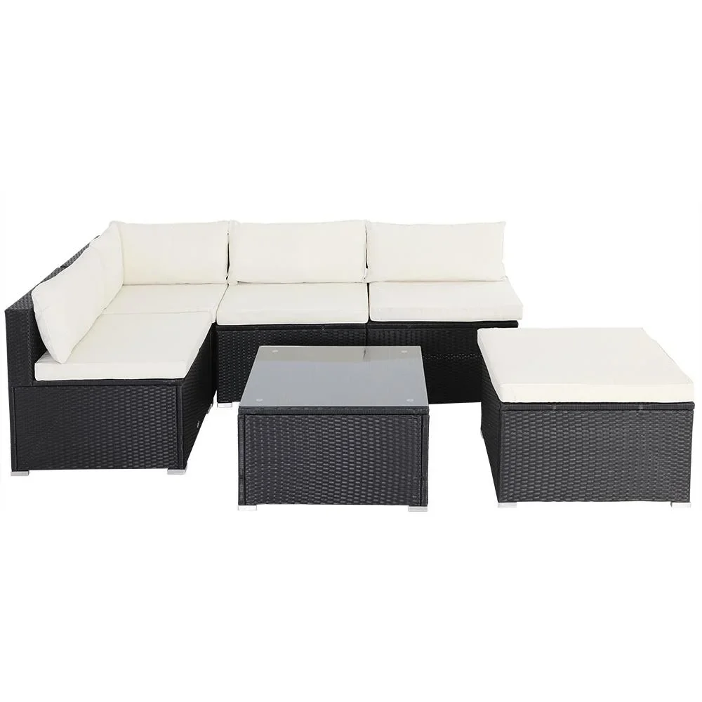 Polyrotan Lounge-Set 16-Sitzer - Schwarz - 4