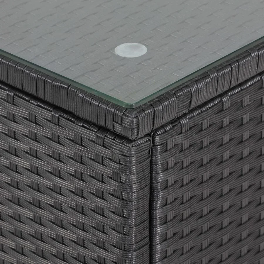 Polyrotan Lounge-Set 16-Sitzer - Schwarz - 5