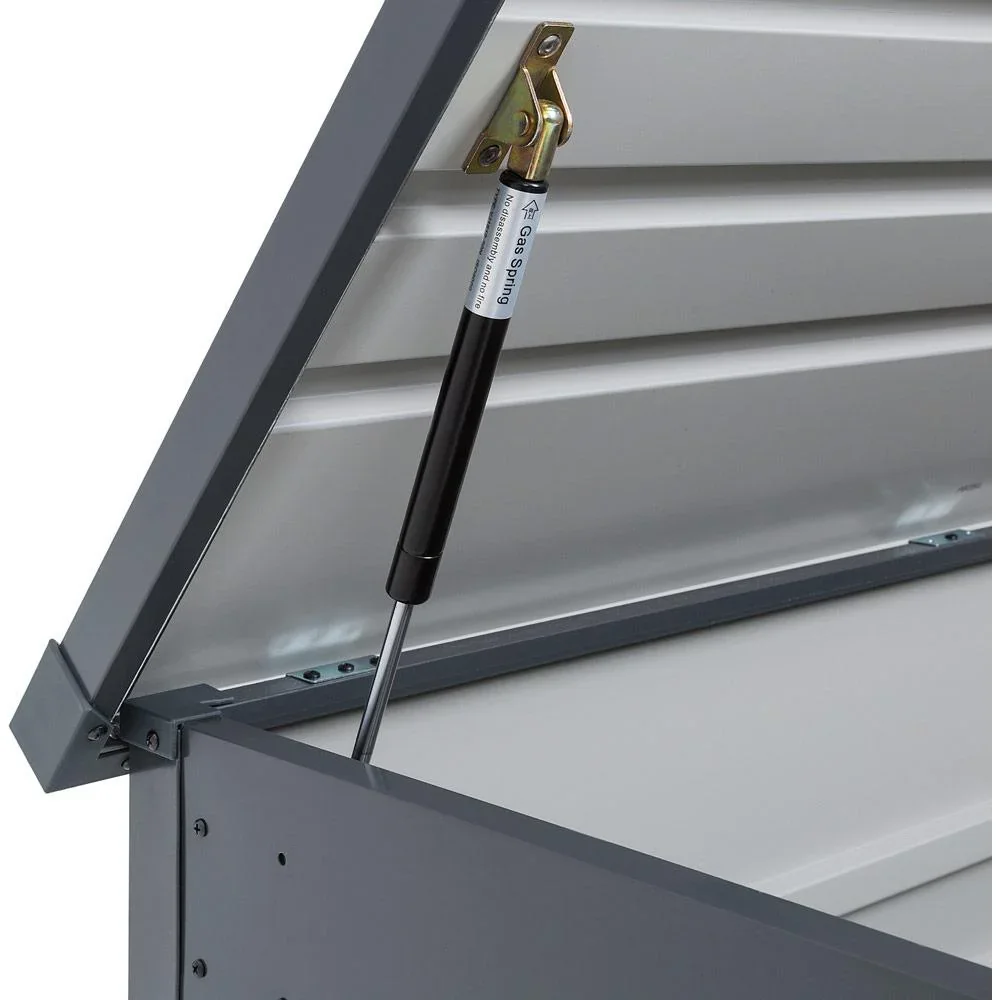 Aufbewahrungsbox Stahl mit Schloss - 120 x 62 x 63 cm - wetterfest - 0