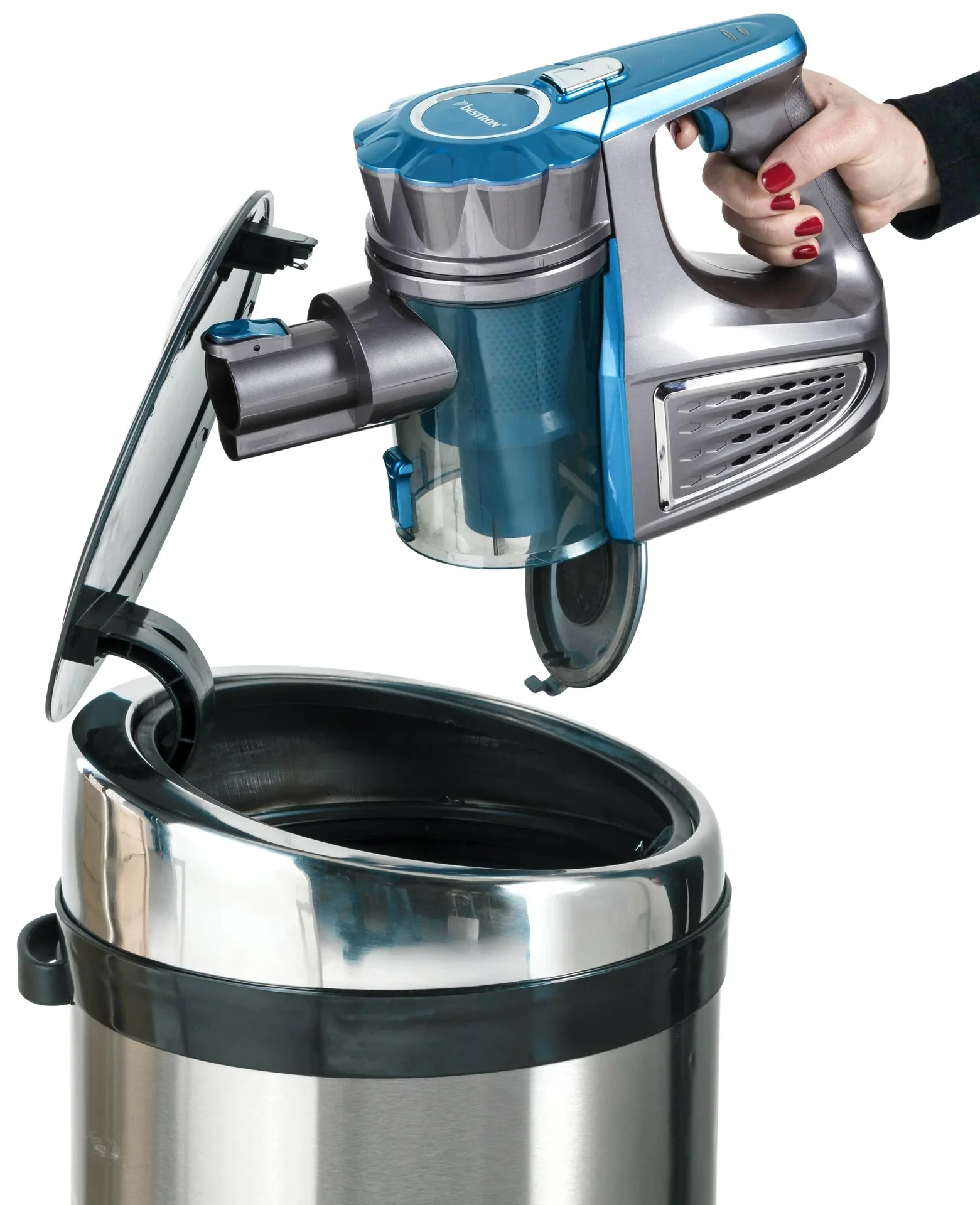 2 in 1 Akku-Zyklon-Handstaubsauger „Practico Go“, beutellos, mit Turbodüse und Parkettdüse, 21,6 Volt - 7