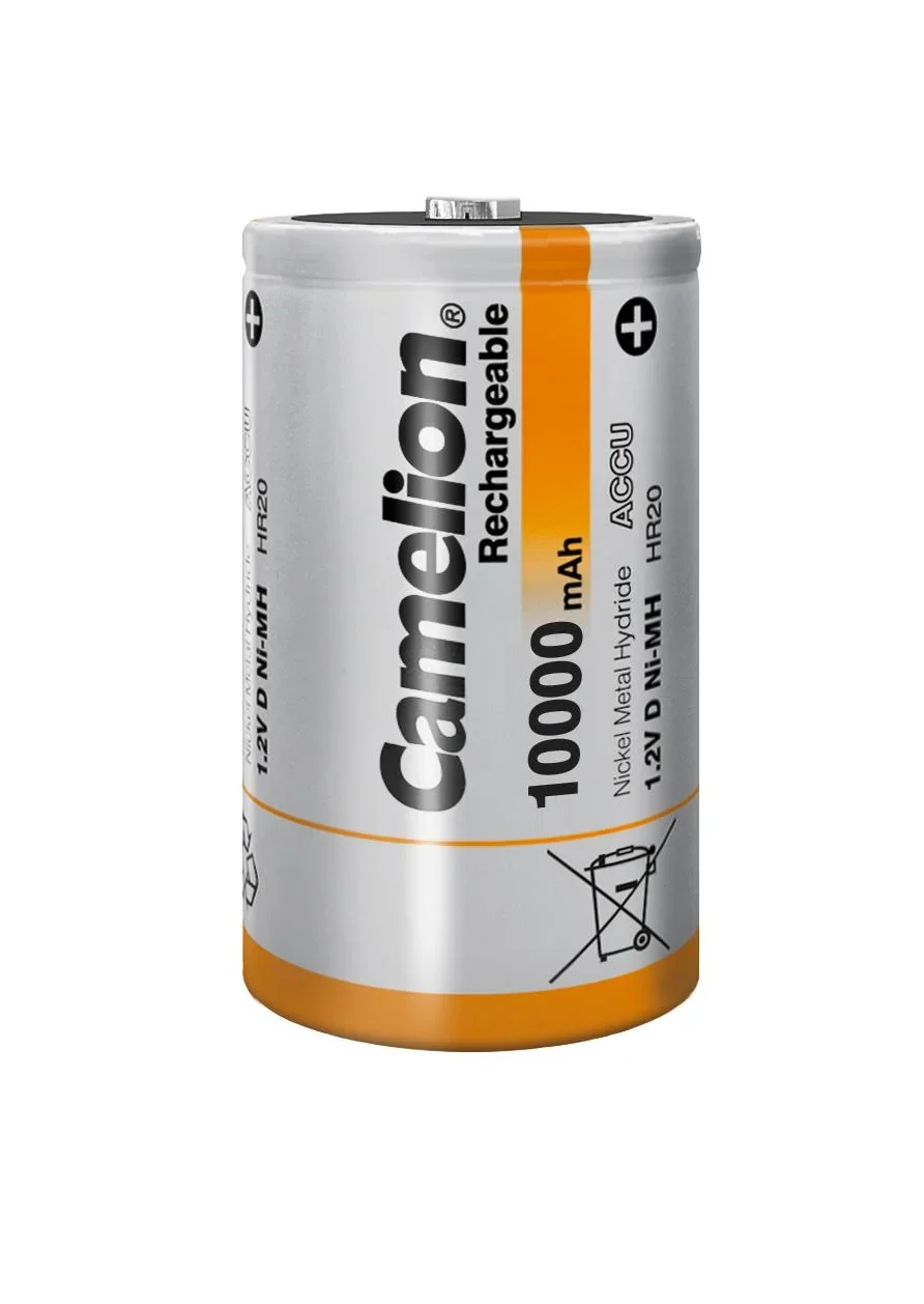 NiMH Mono D Akku mit 10000mAh - 2 Stück inklusive Box - 0