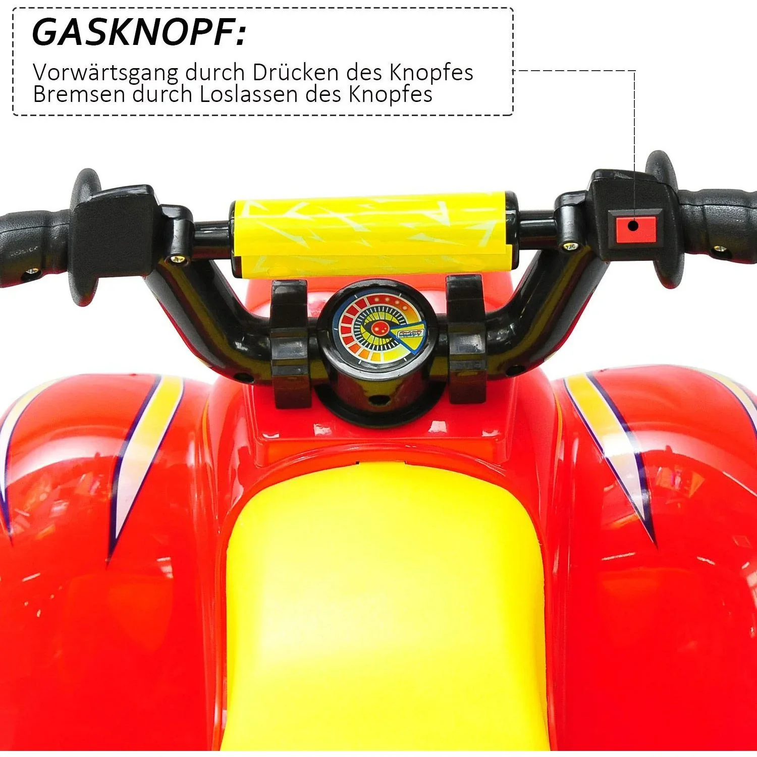 Elektro Kinderauto Quad Kindermotorrad rot - 0