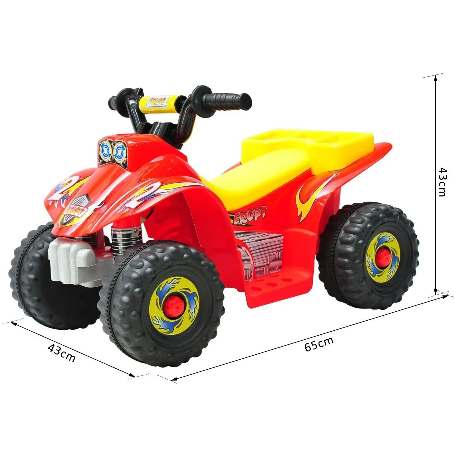 Elektro Kinderauto Quad Kindermotorrad rot - 4