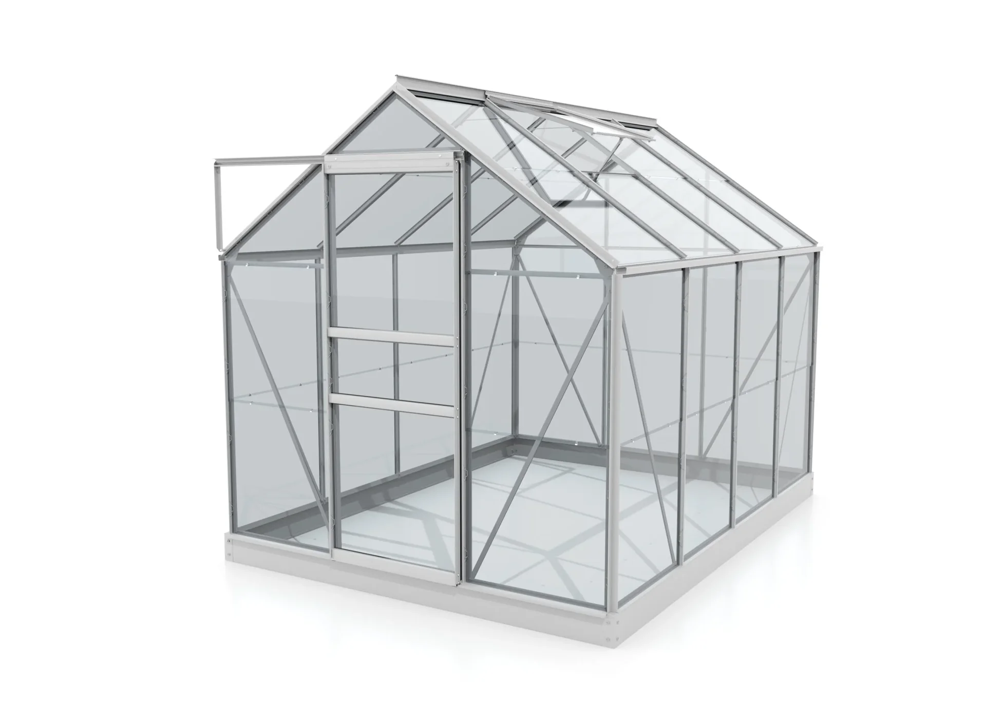 Gewächshaus Venus 5000 ESG 3 mm, Farbe alu - 1