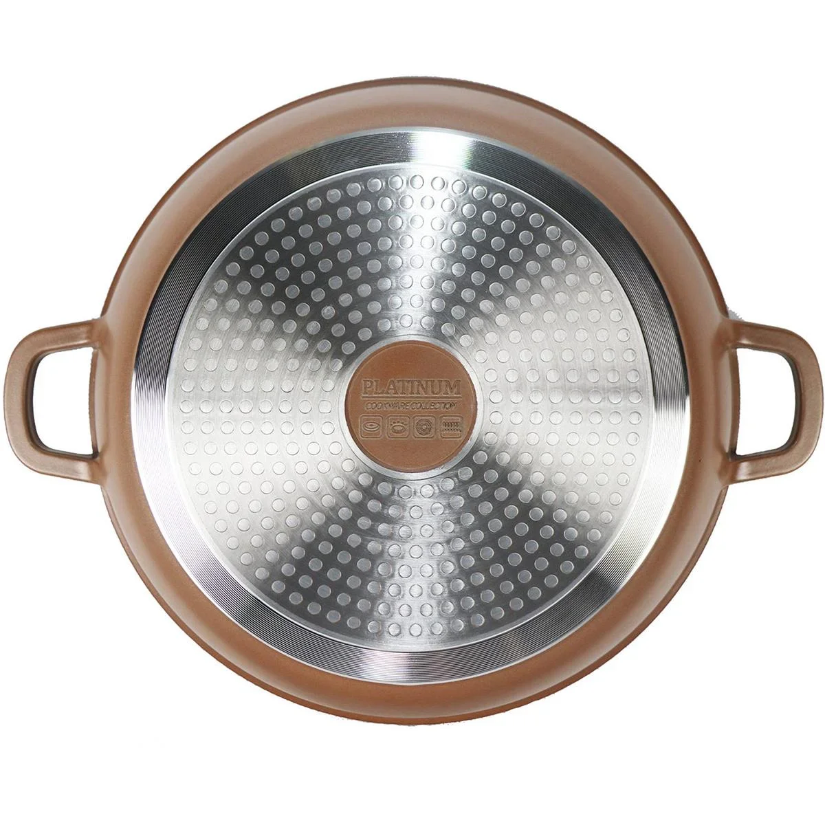 Kochtopf/Kasserolle - mit Deckel - 24 cm - Kupfer - 5