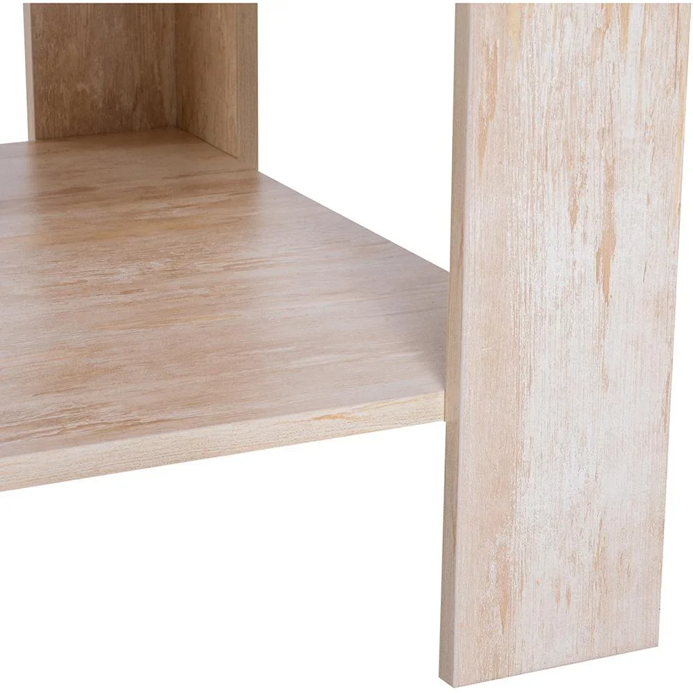 Couchtisch Beistelltisch Kaffetisch mit Ablage Pinie Holz 110 x 65 cm - 1