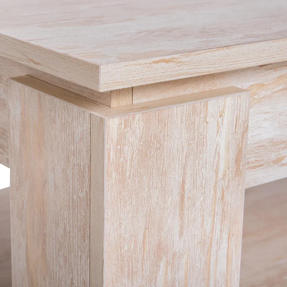 Couchtisch Beistelltisch Kaffetisch mit Ablage Pinie Holz 110 x 65 cm - 8