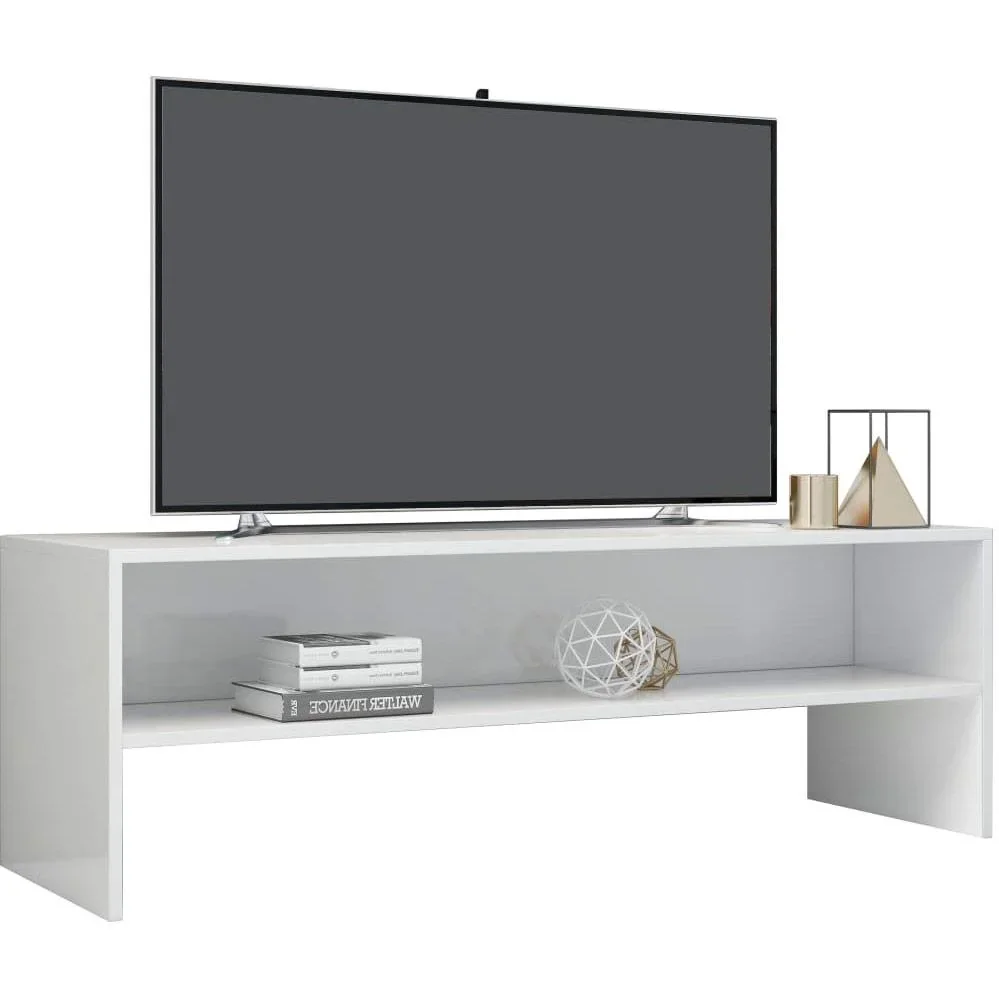 TV-Schrank 120x40x40 cm Hochglanz weiß Spanplatte - 1