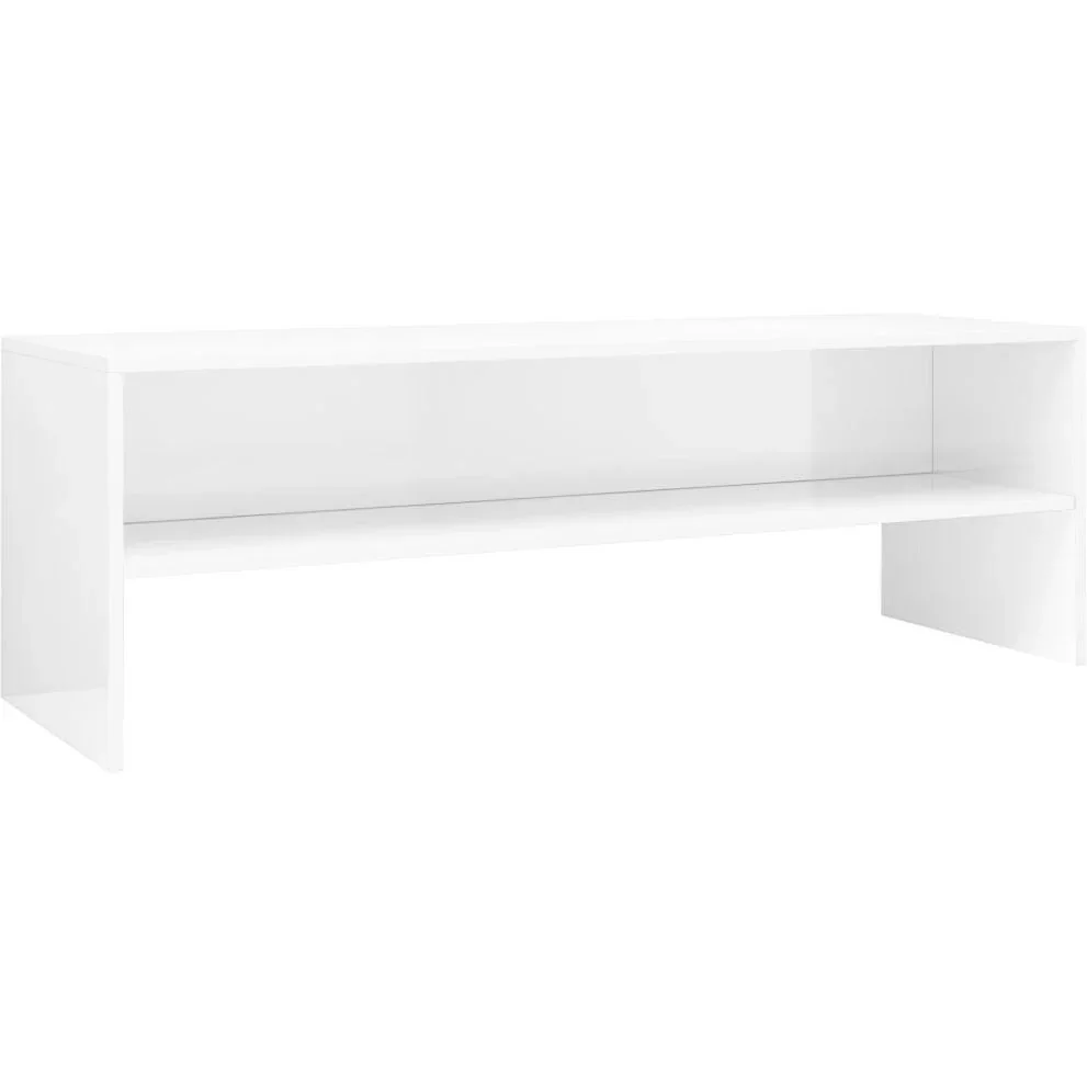 TV-Schrank 120x40x40 cm Hochglanz weiß Spanplatte - 4