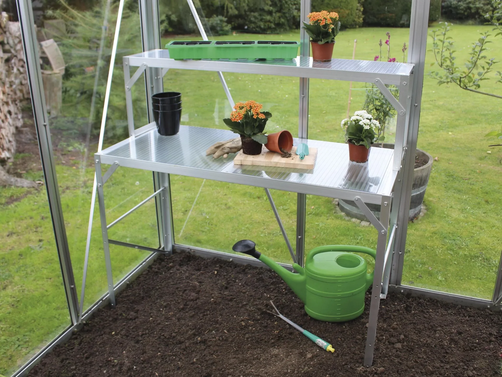 Alu-Tischaufsatz, Farbe HKP, Farbe alu - 0