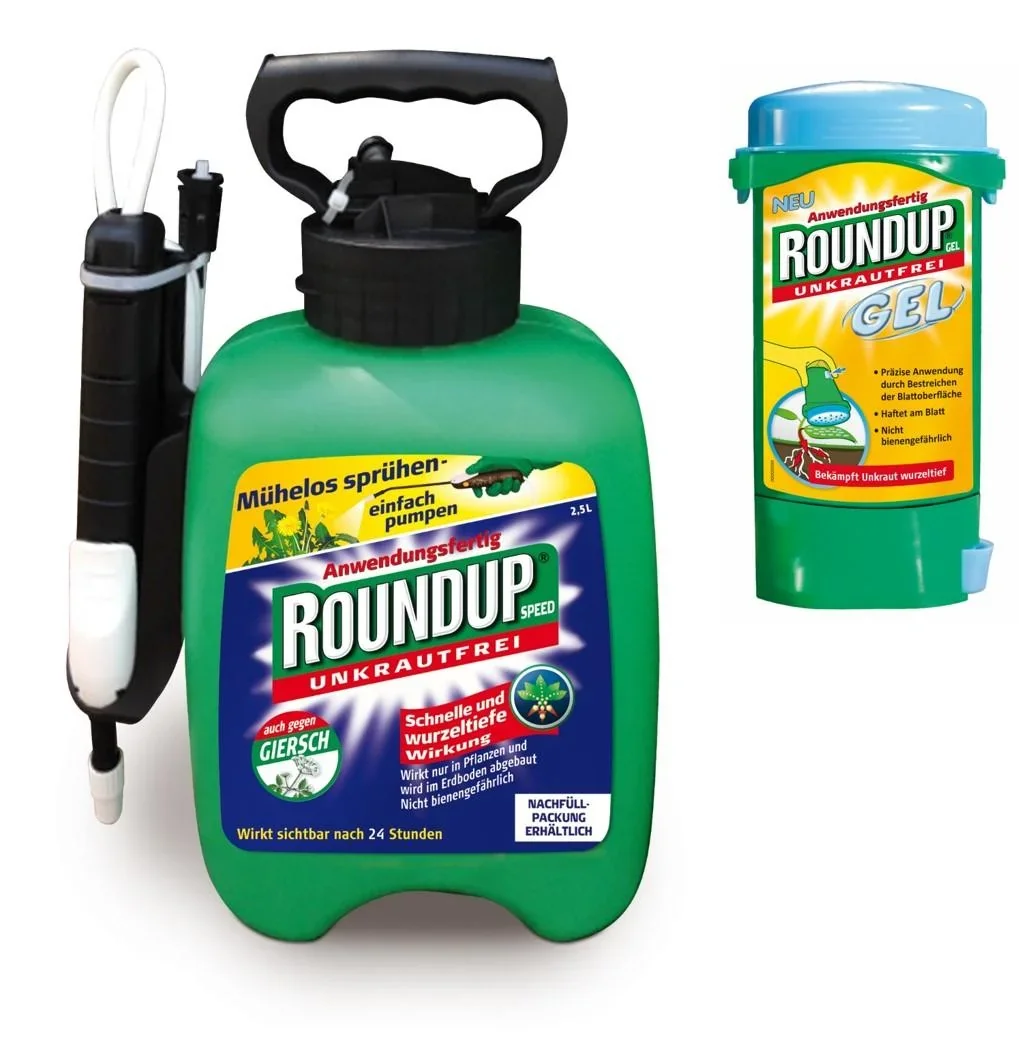 Unkrautfrei Speed - 2,5 L mit Drucksprüher Gratis dazu Roundup Gel - 1