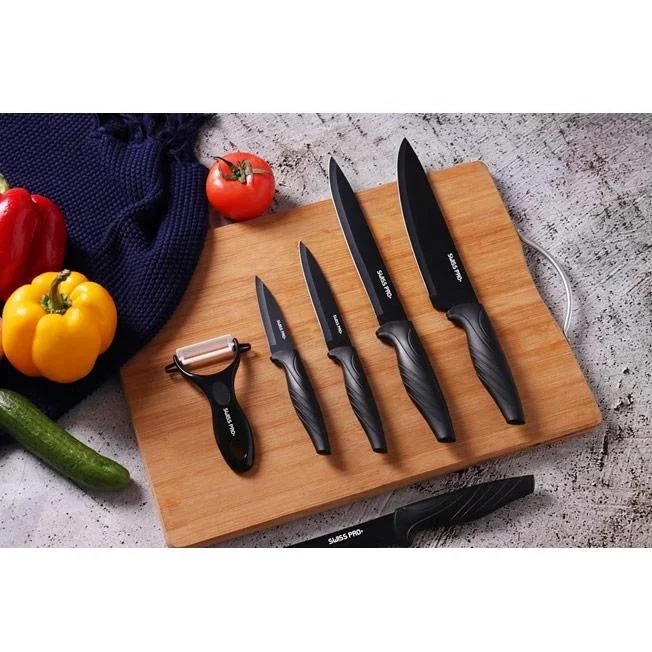 Küchenmesserset - 6-teilig - Antihaftbeschichtung - 6