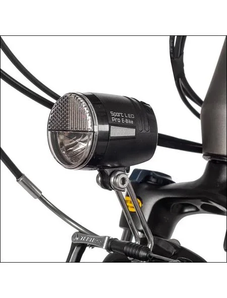 Unisex City E-Bike, 28 Zoll, Rahmenhöhe 50 cm, 7-Gang Nabenschaltung, silber, Hamburg - 0