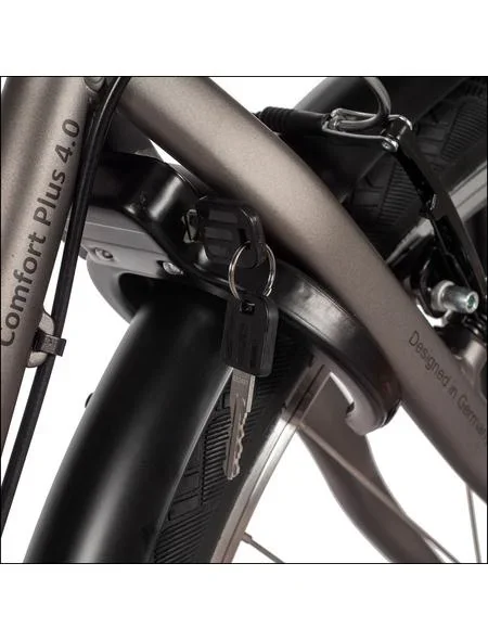 Unisex City E-Bike, 28 Zoll, Rahmenhöhe 50 cm, 7-Gang Nabenschaltung, silber, Hamburg - 1