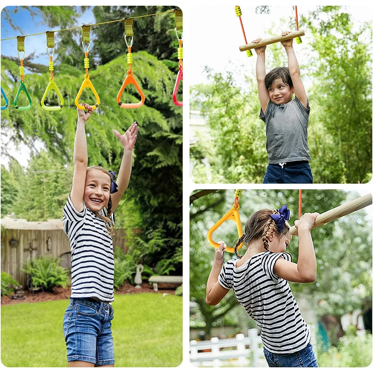 Slackline ninja style - 13 Meter - Kletterset für Kinder - 2