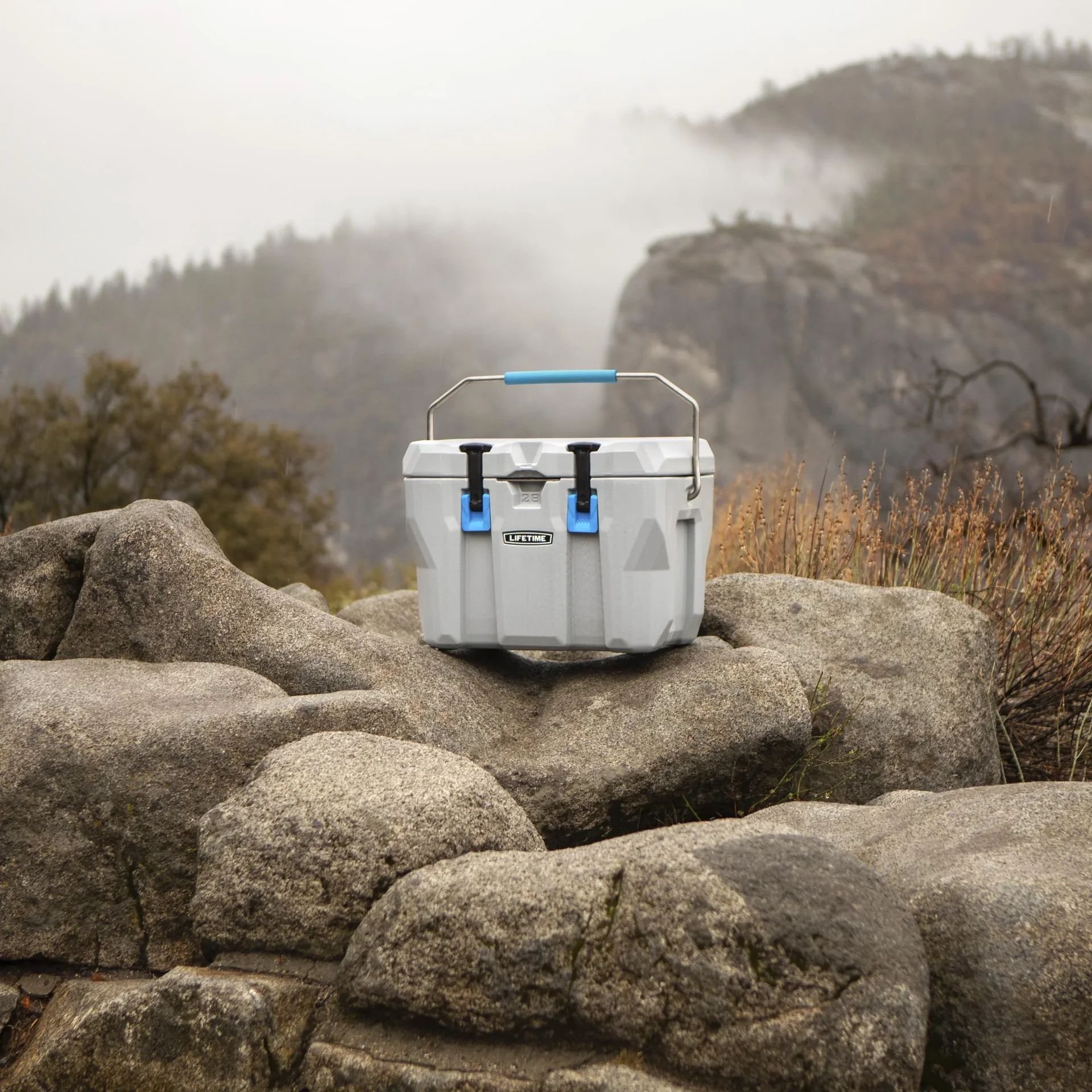 Kunststoff Kühlbox grau, 26,5 Liter Volumen - 1