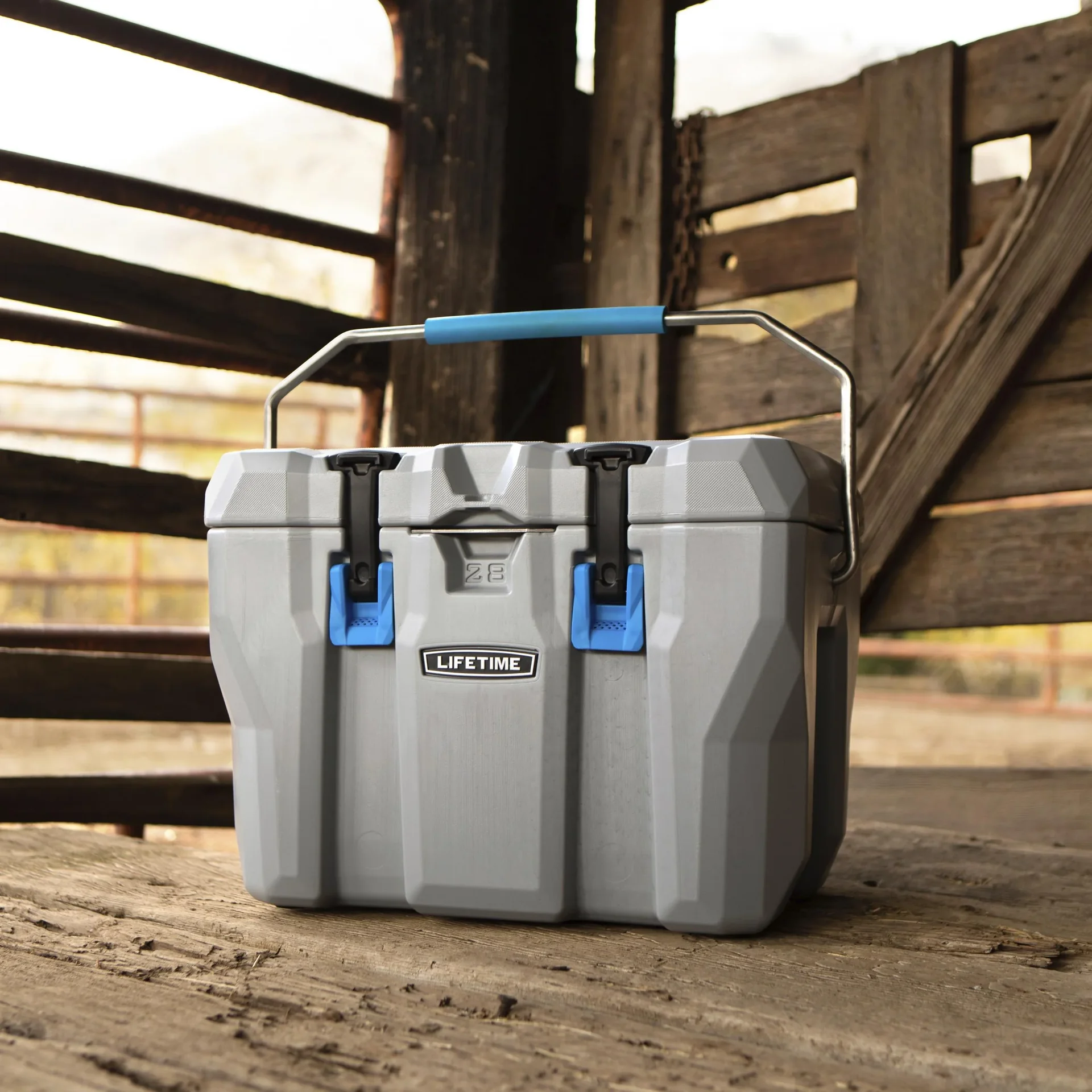 Kunststoff Kühlbox grau, 26,5 Liter Volumen - 3