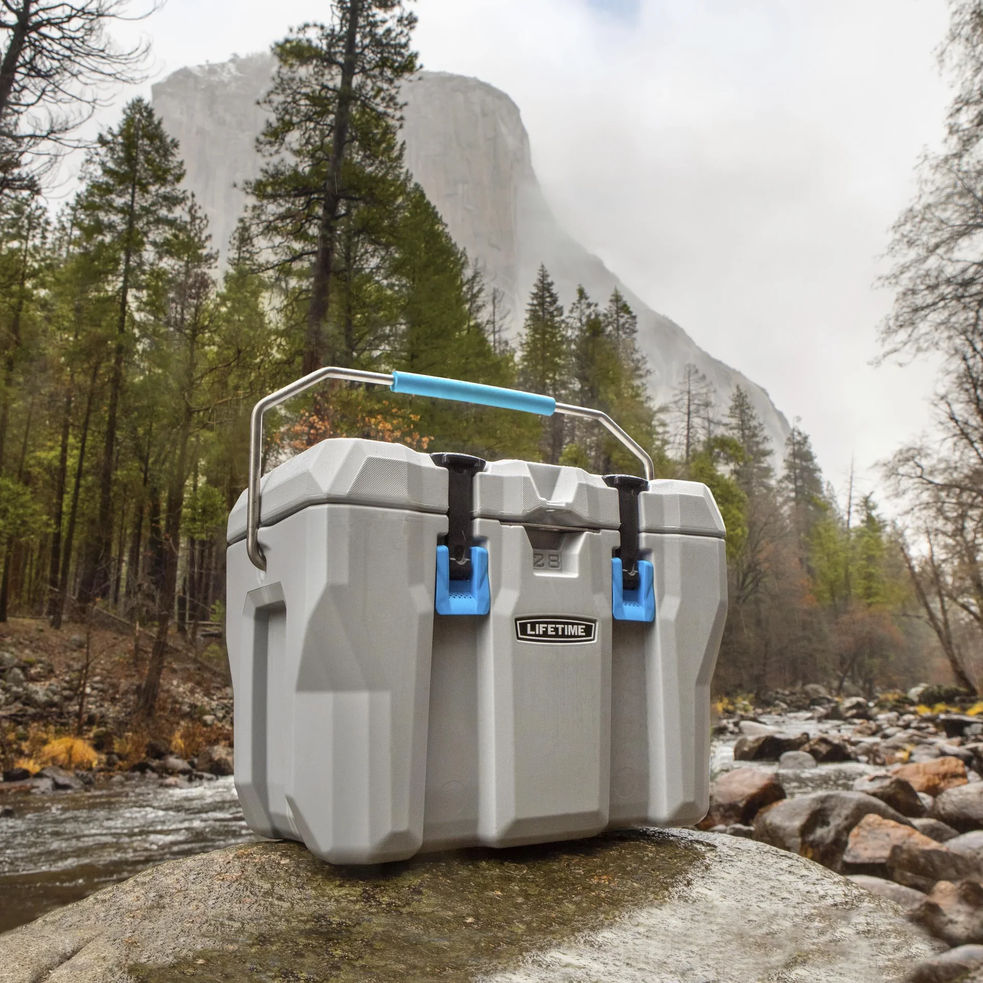 Kunststoff Kühlbox grau, 26,5 Liter Volumen - 10