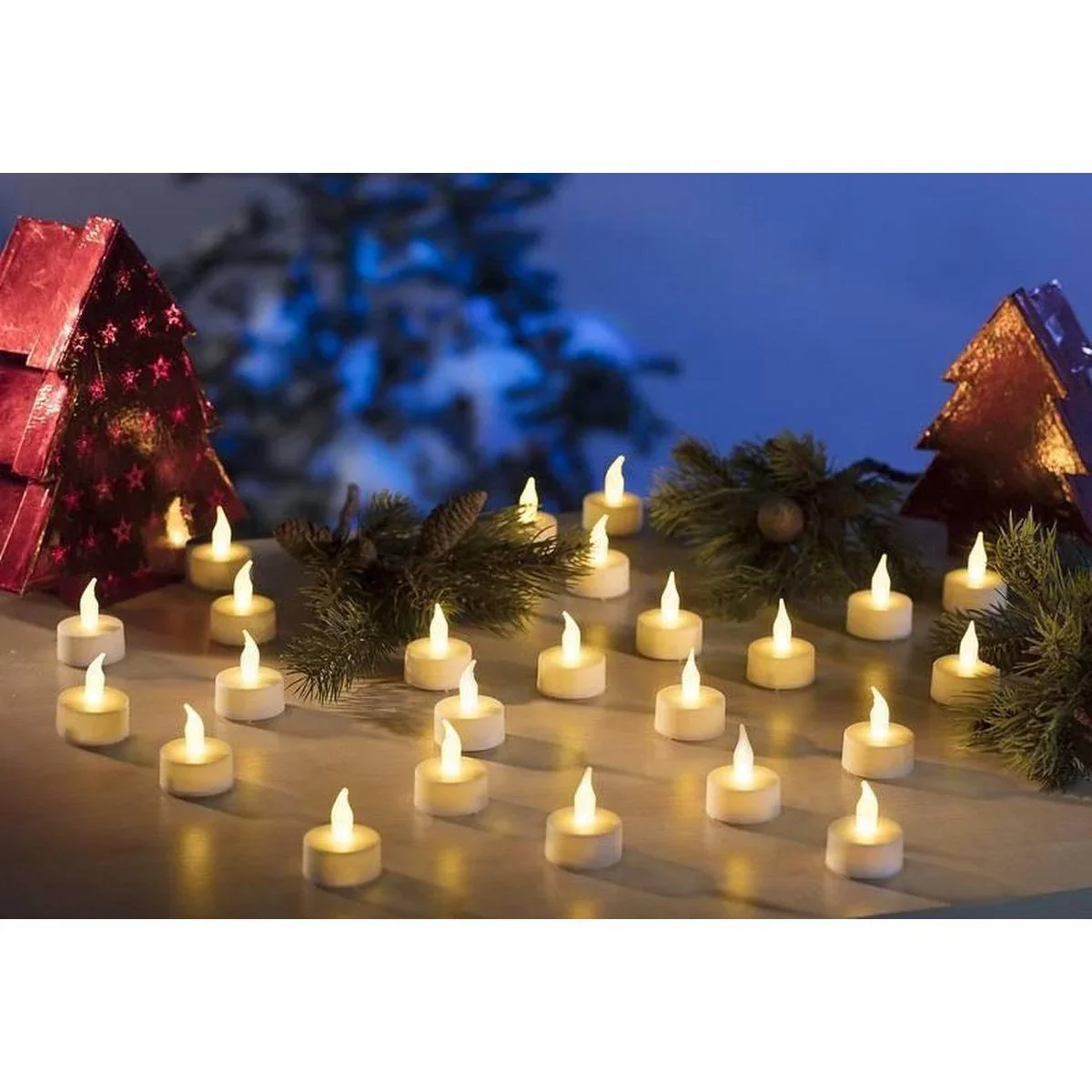 Set Teelichter LED - MEGA XXL SET mit 576 Stück - INKLUSIVE Batterien - 3