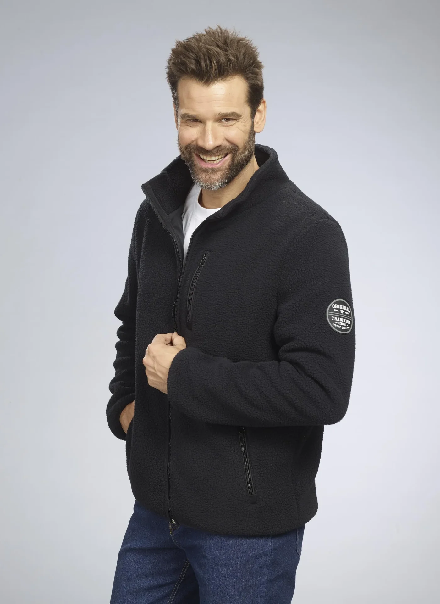 Berber Fleecejacke, Farbe schwarz, Gr.M - 3