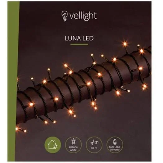 Vellight Weihnachtsbeleuchtung - 40m - 600 LEDs - Arizona Weiß - Innen & Außen - 4