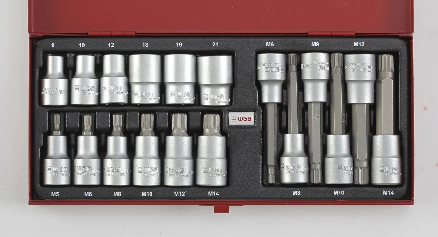 Steckschlüssel-Garnitur 1/2" mit XZN Bits 18-teilig - 0