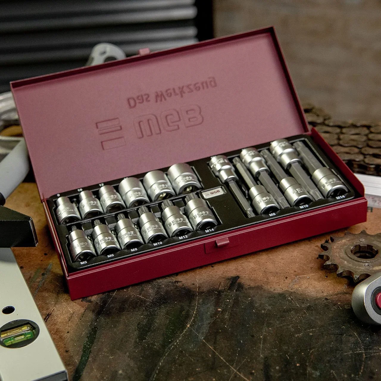Steckschlüssel-Garnitur 1/2" mit XZN Bits 18-teilig - 1
