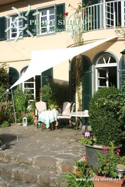 Dreieck-Sonnensegel wasserabweisend elfenbein 360 x 360 x 360cm - 0